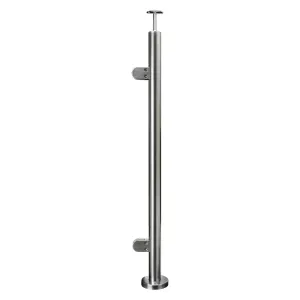 304 Stainless Steel Ready Made Glass Balustrade Kit End Post 48.3mm x 2.0mm