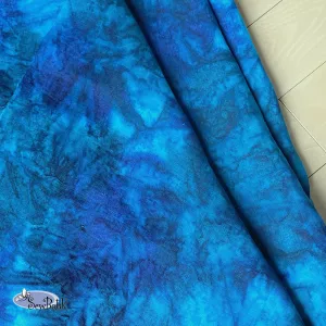 54" Batik Linen - Hand Dyed - Lake