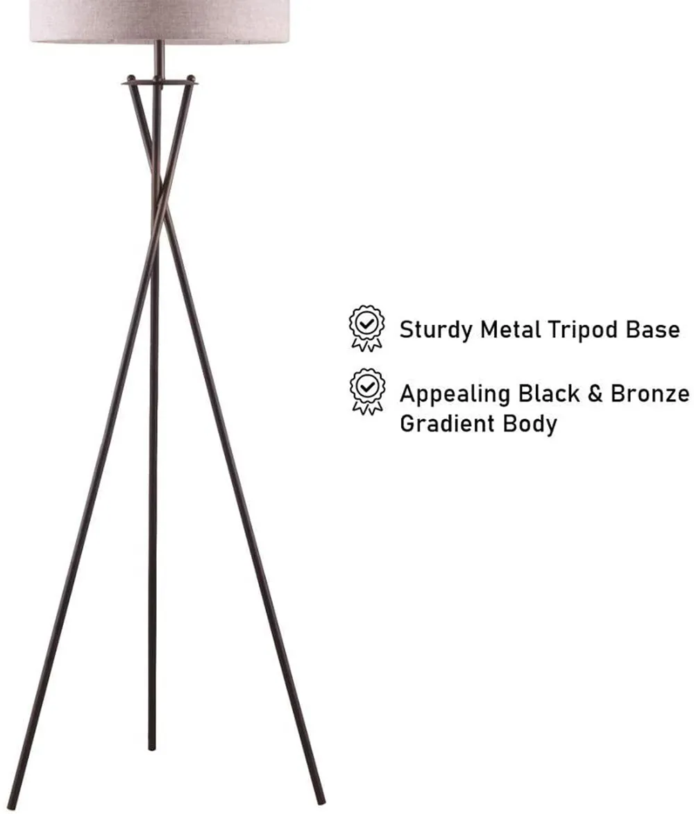 65" Crossed Tripod Floor Lamp (1.66/7.26)