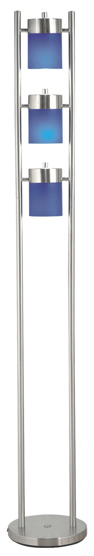 65"H 3-BLUE-HEAD WITH TWO WAY ADJUSTABLE FLOOR LAMP (1 PC/CTN/1.10 Cu Ft/12.32 G.W. lbs)