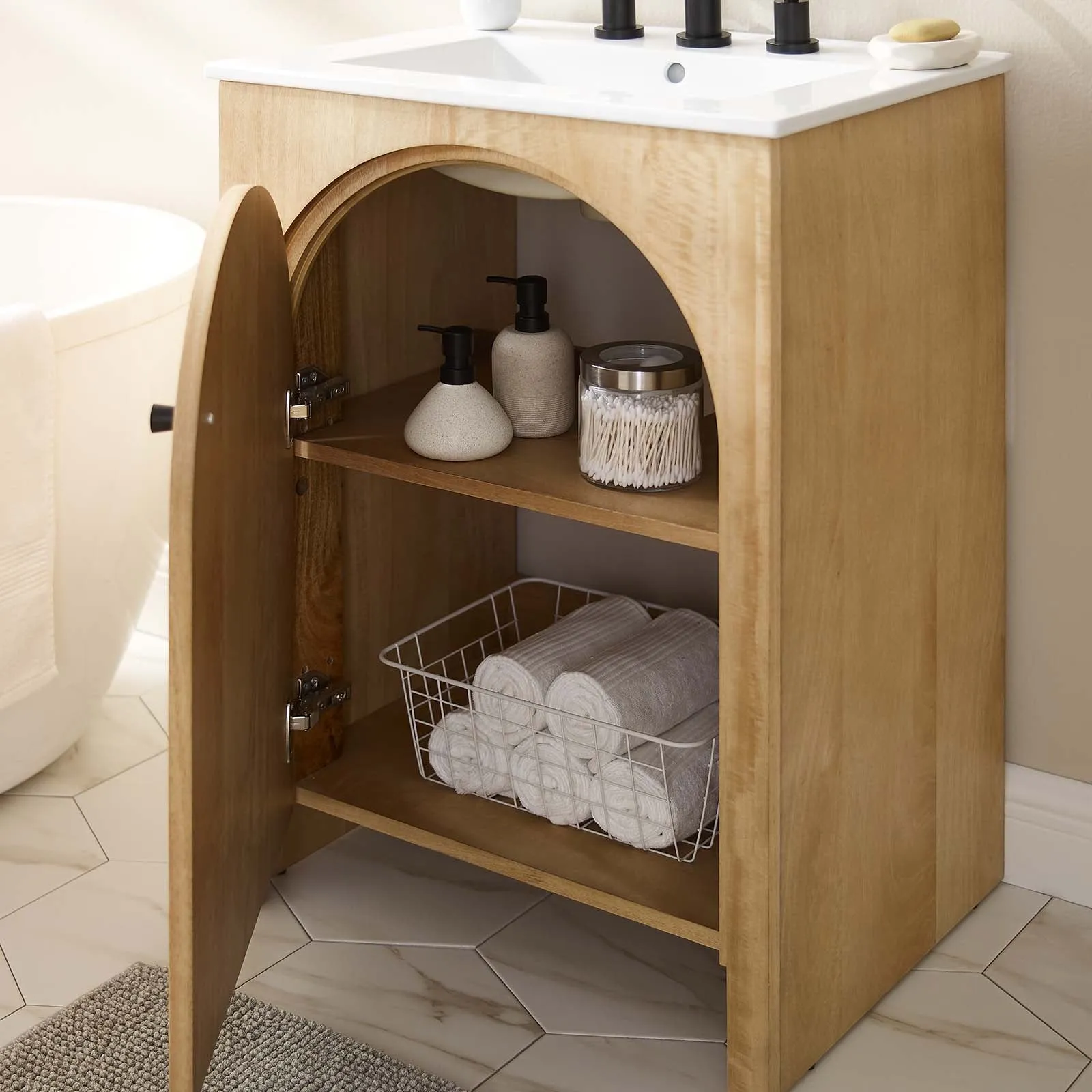 Appia 24" Bathroom Vanity Cabinet (Sink Basin Not Included) by Modway