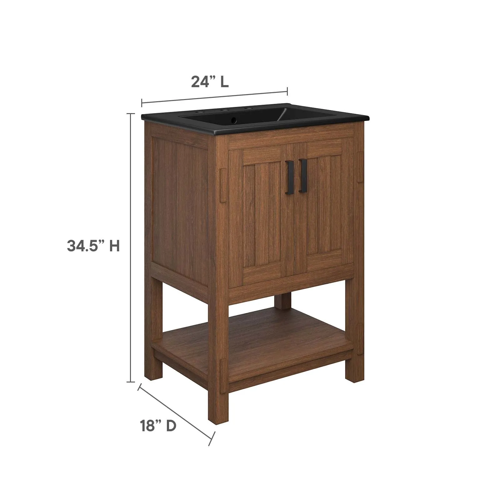 Ashlyn 24” Wood Bathroom Vanity by Modway