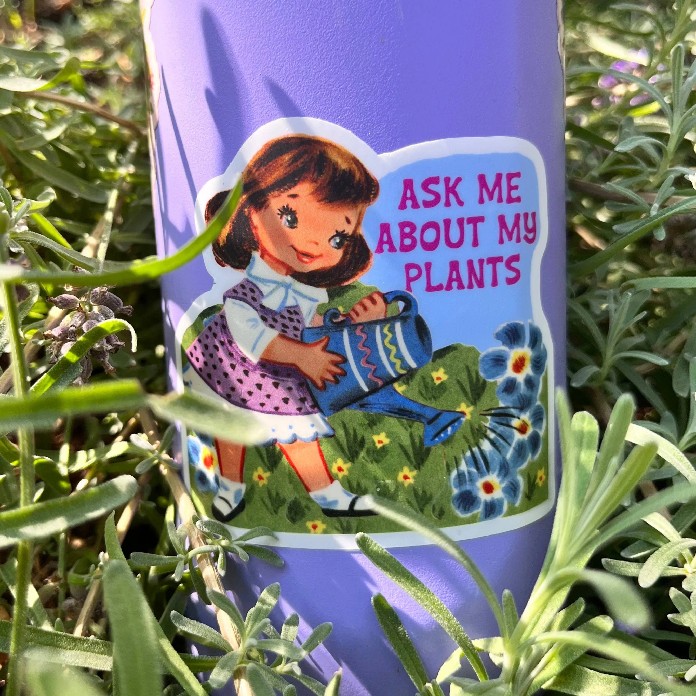 Ask Me About My Plants Sticker