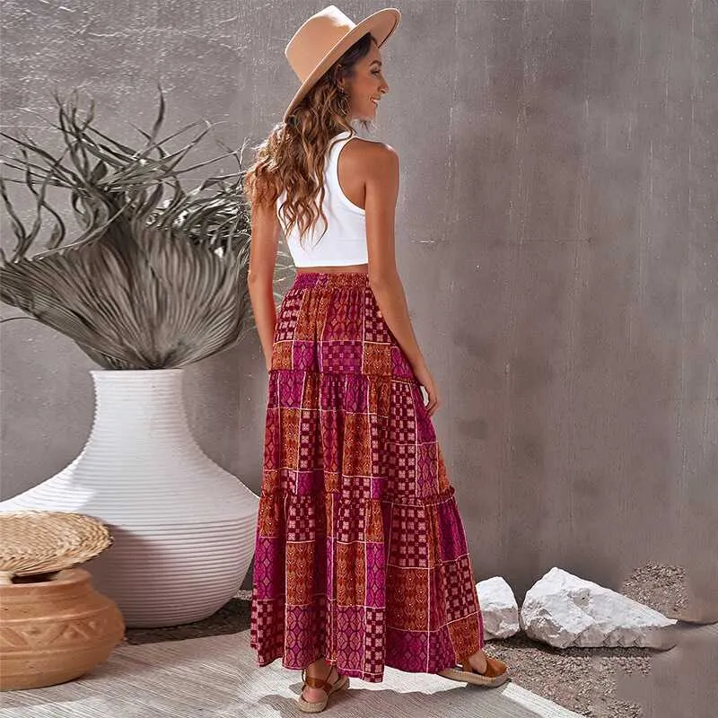 Bohemian Flounces Skirt