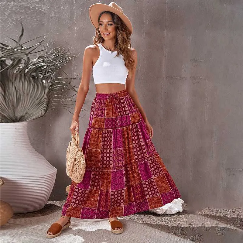 Bohemian Flounces Skirt