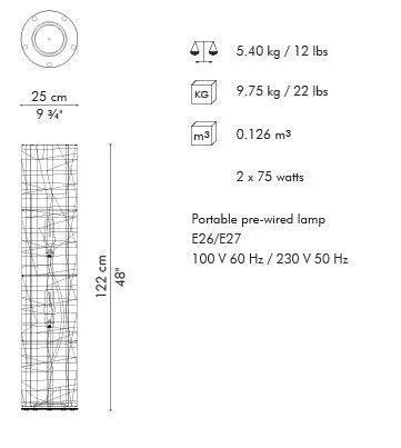 C U C ME O FLOOR LAMP (MEDIUM)