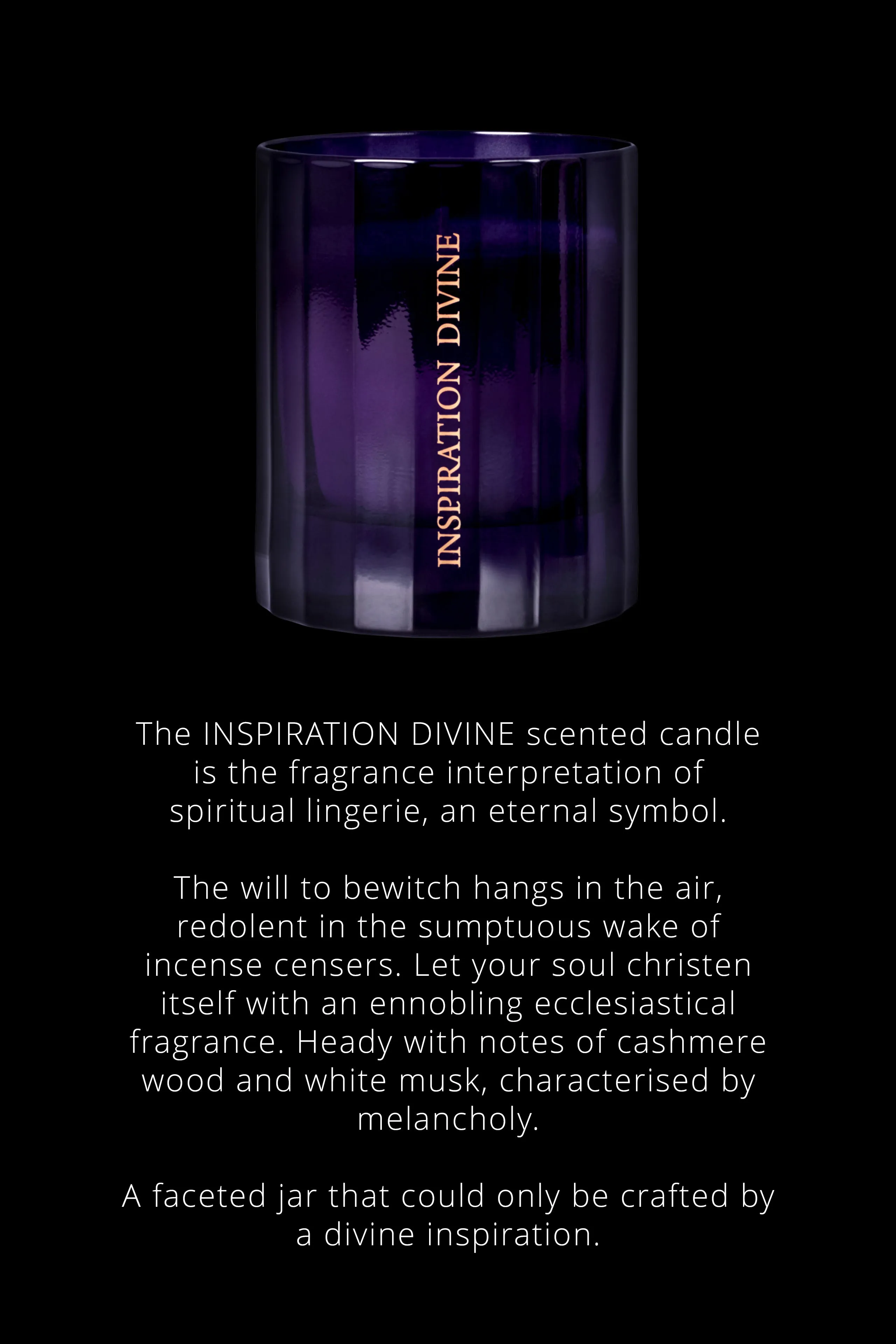 Candle Inspiration Divine - Notes of precious wood