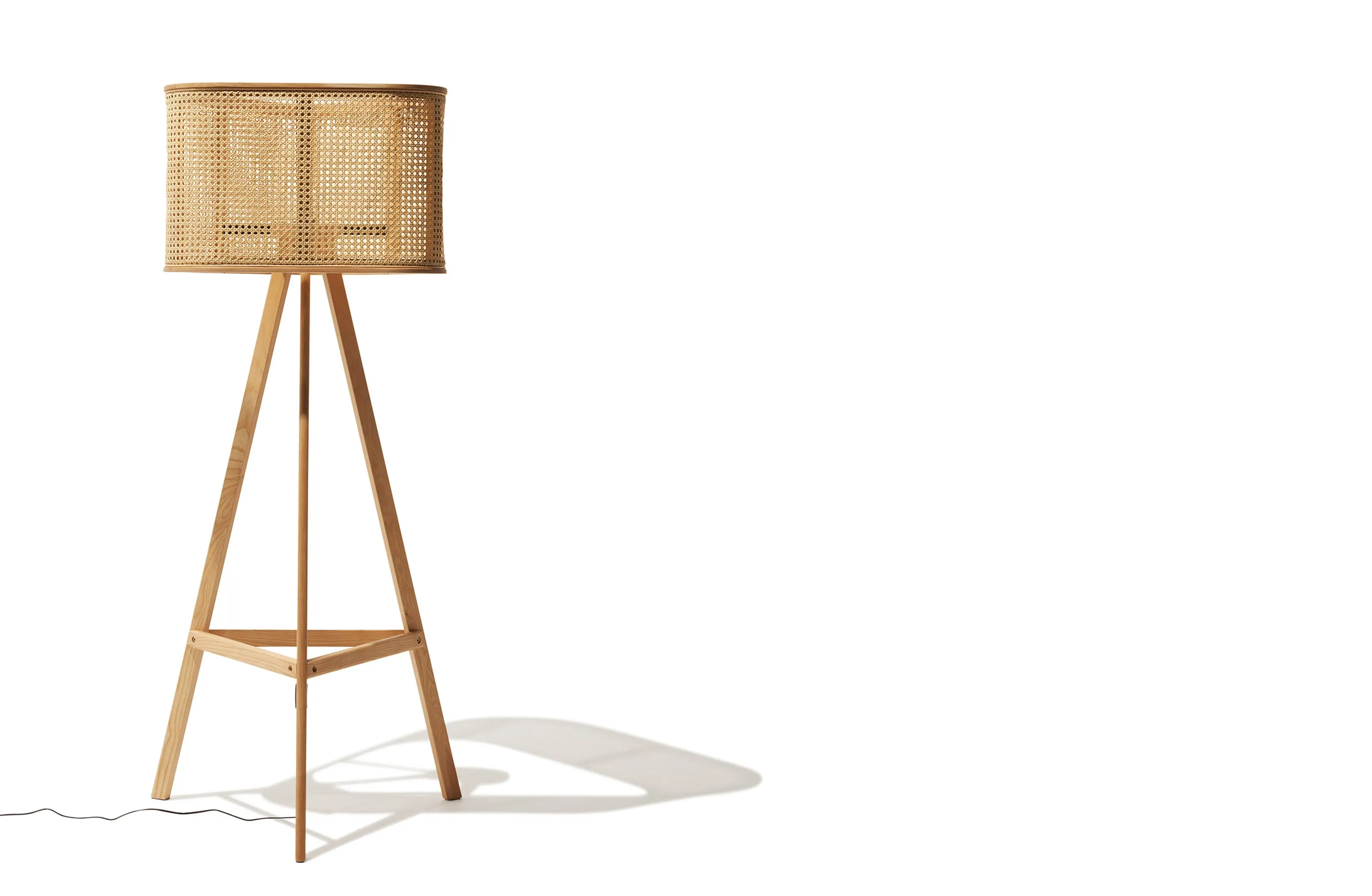 Cane Floor Lamp