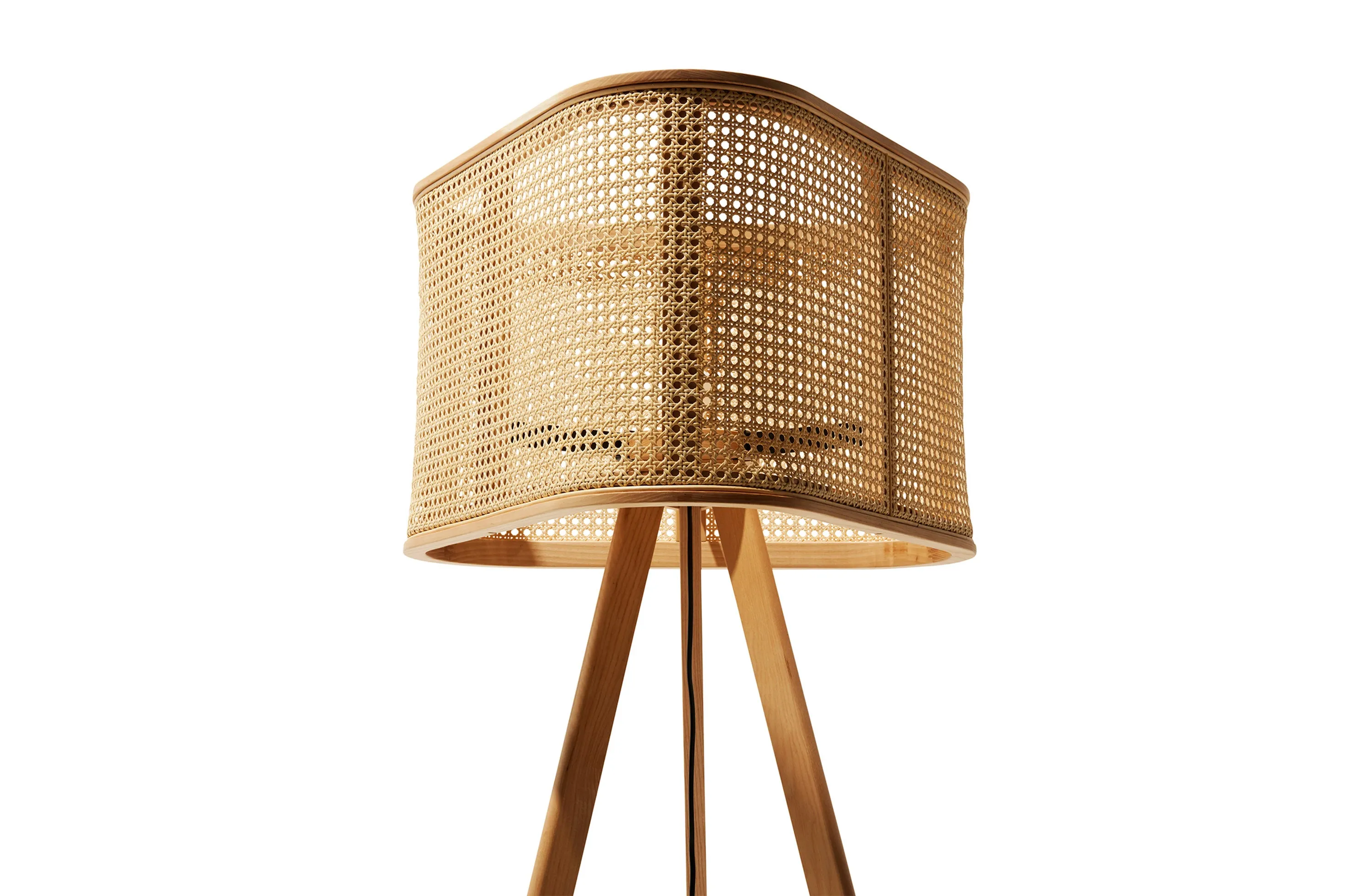 Cane Floor Lamp