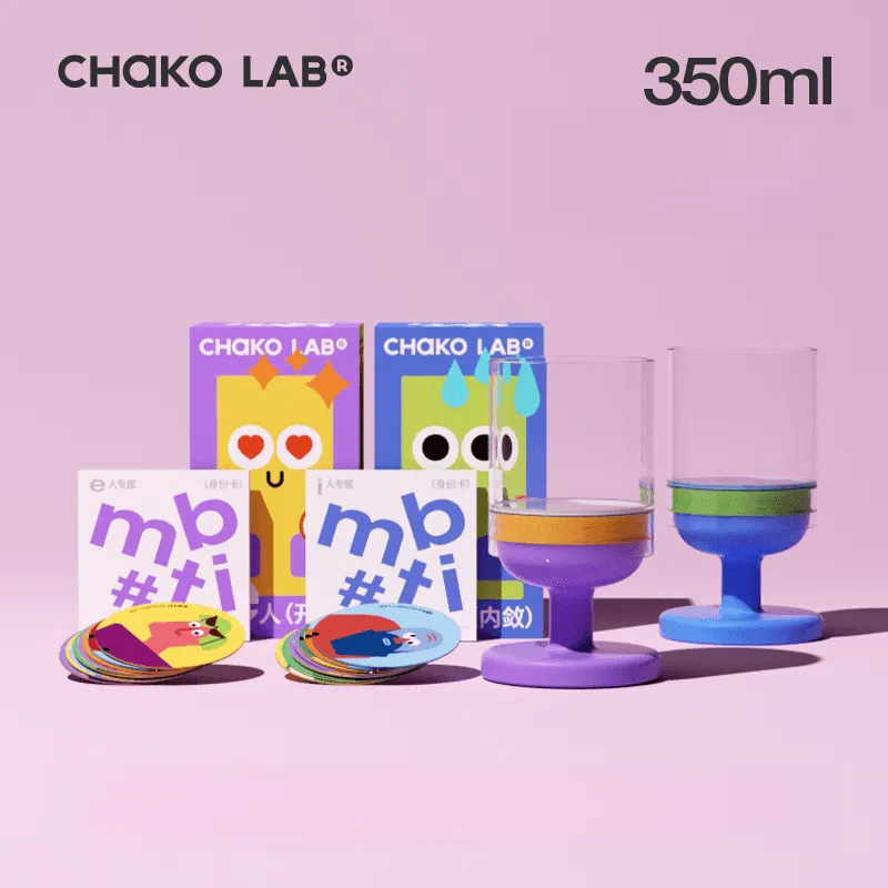 Chako Lab MBTI Character Glass - Personalized High Borosilicate Glass Cup