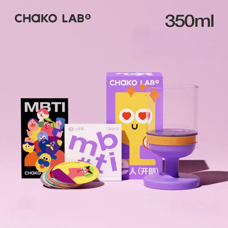 Chako Lab MBTI Character Glass - Personalized High Borosilicate Glass Cup