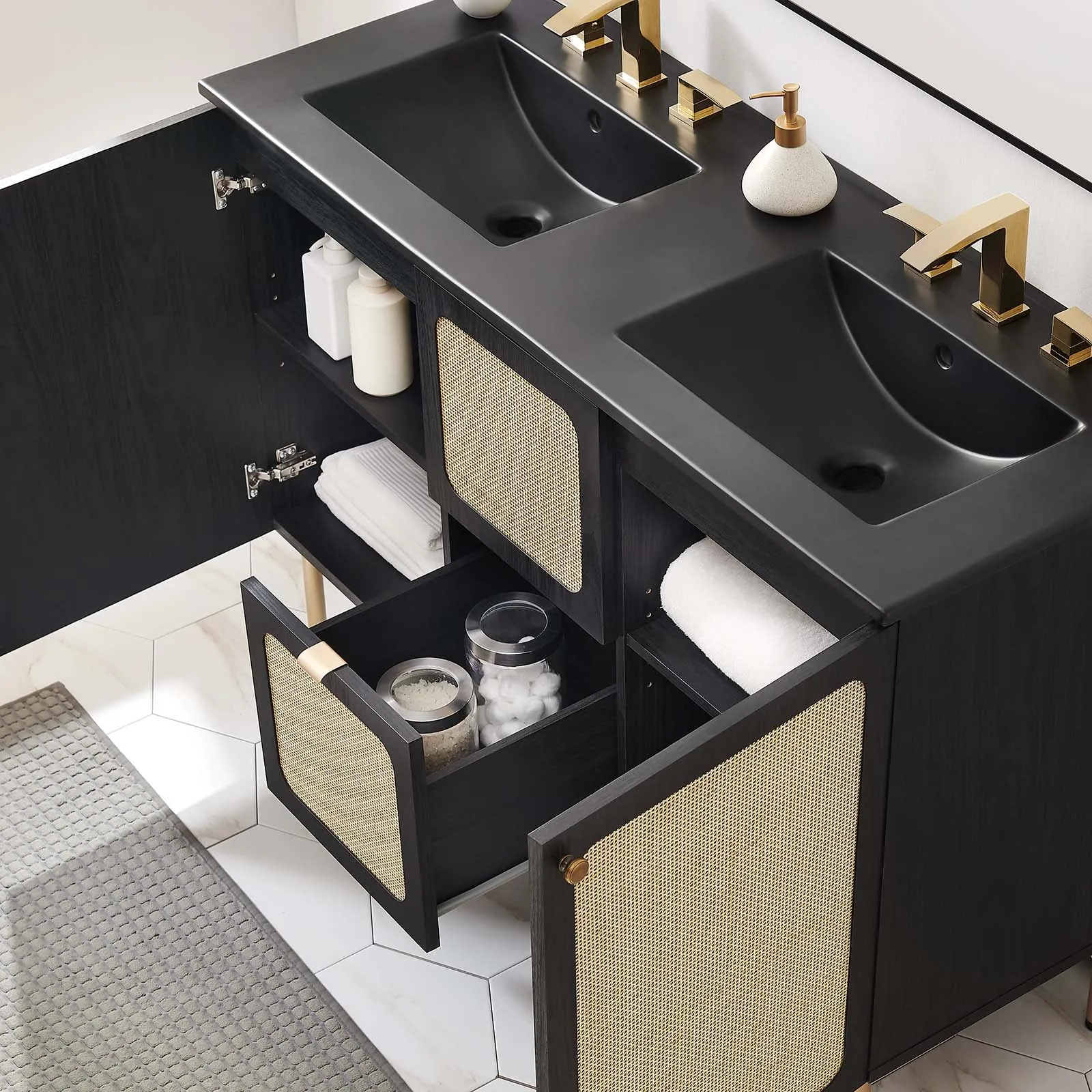 Chaucer 48" Double Sink Bathroom Vanity by Modway