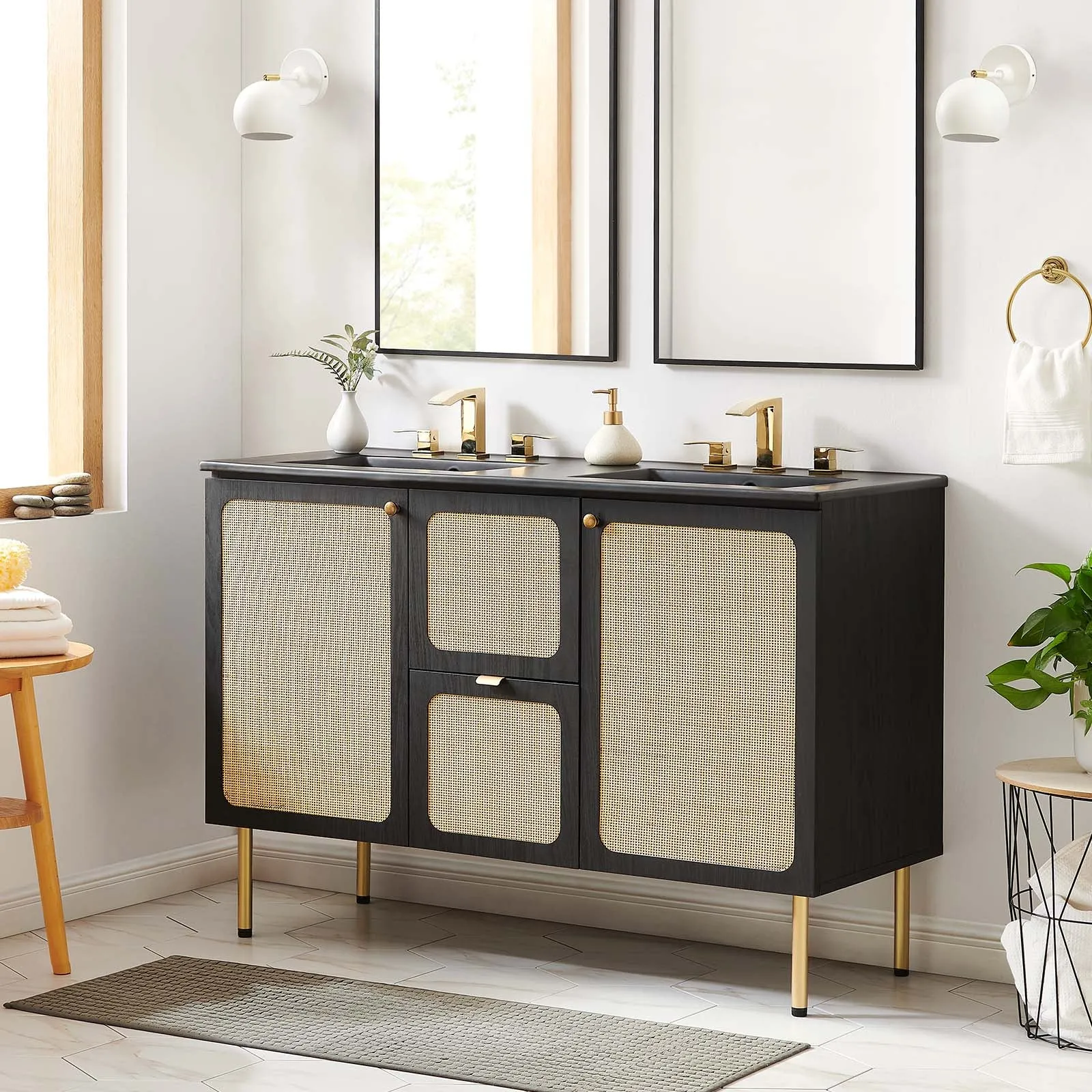 Chaucer 48" Double Sink Bathroom Vanity by Modway