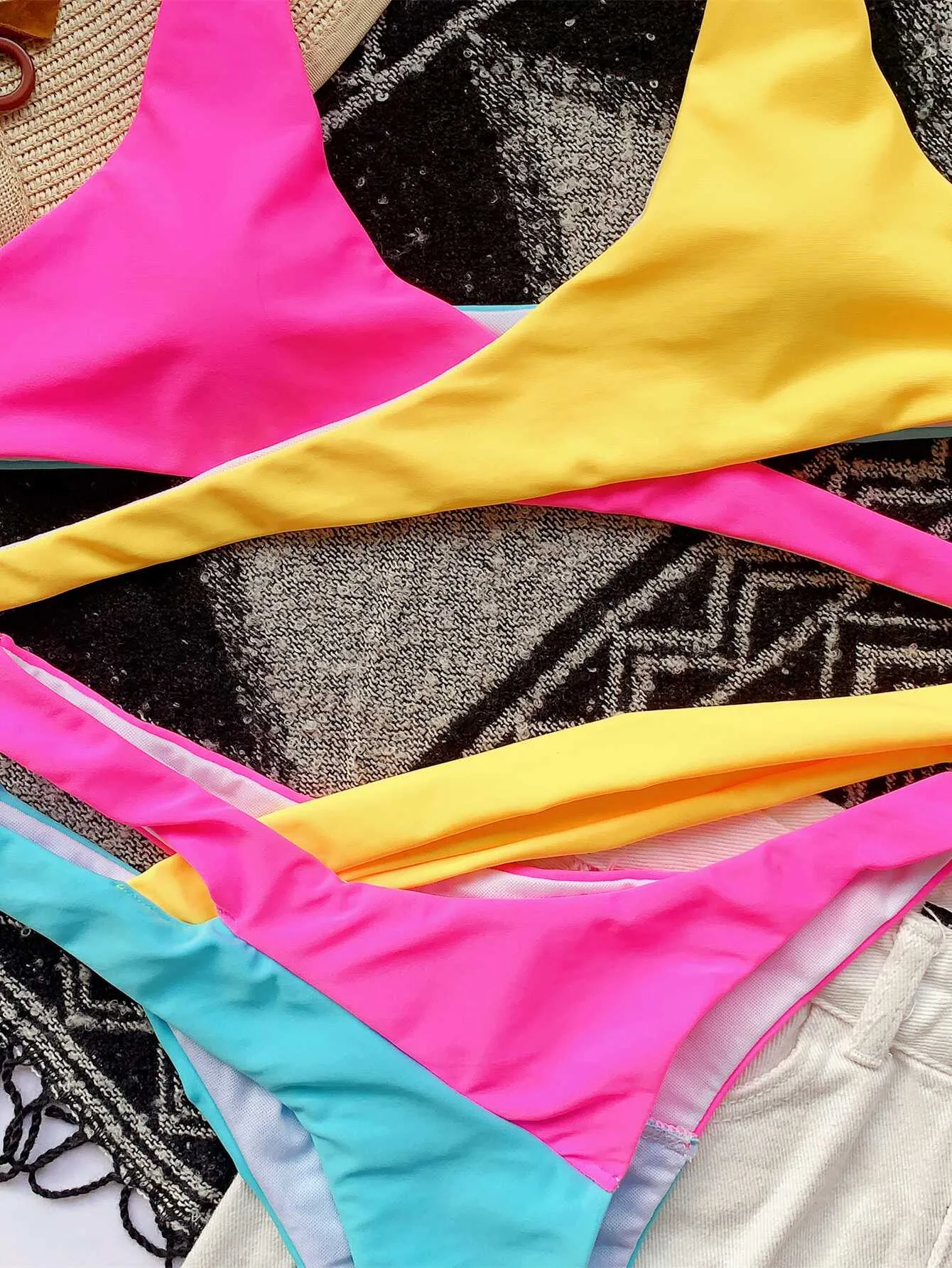 Colorful Cross Bikini