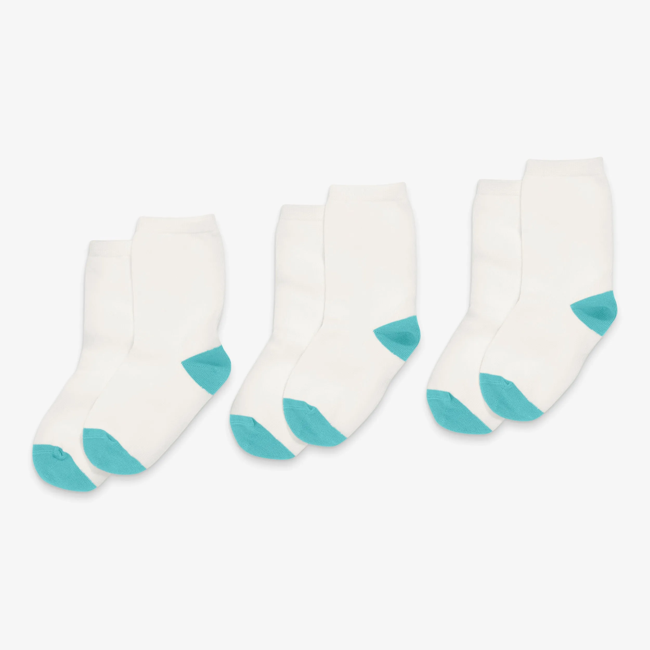 Crew sock 3-pack in solid colors