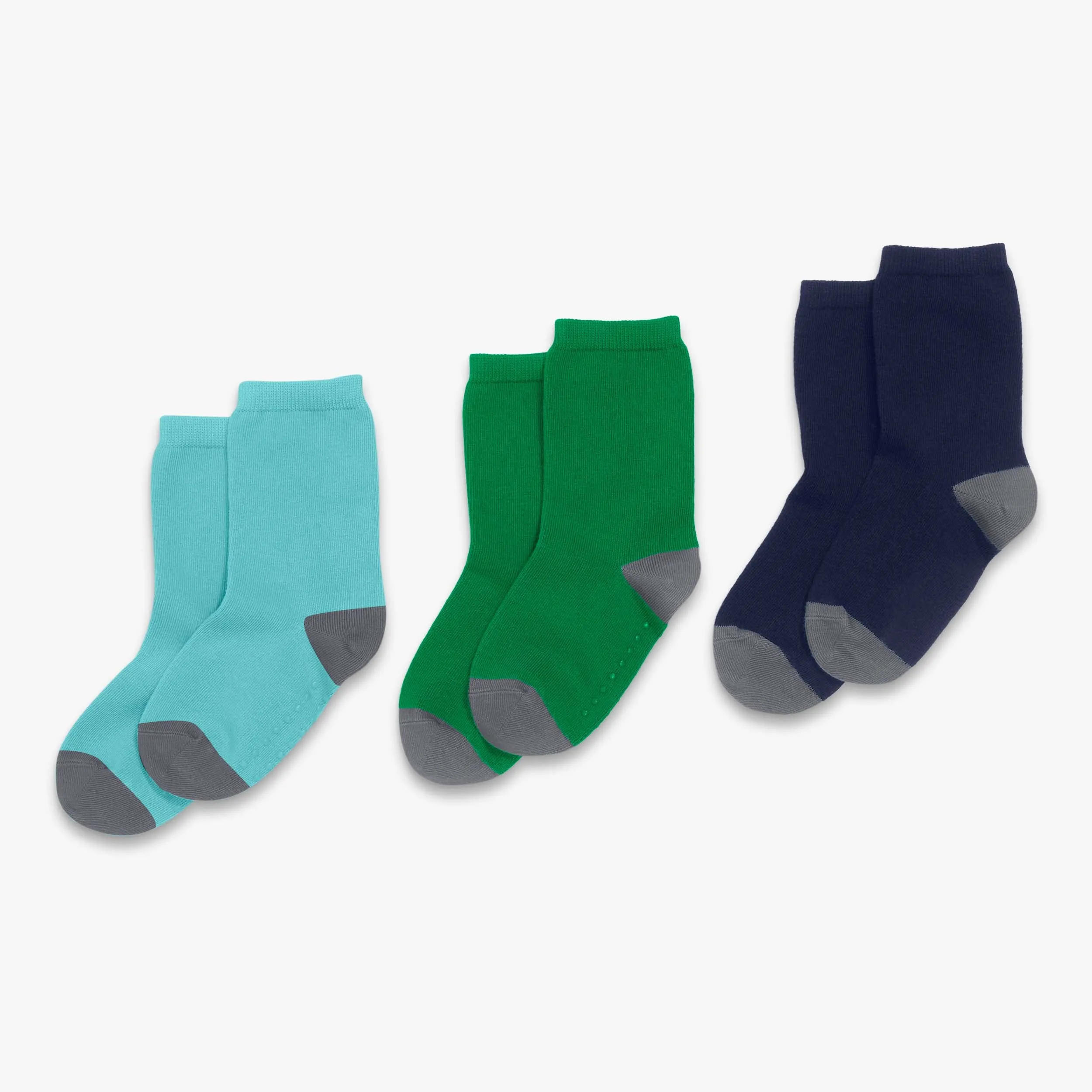 Crew sock 3-pack in solid colors