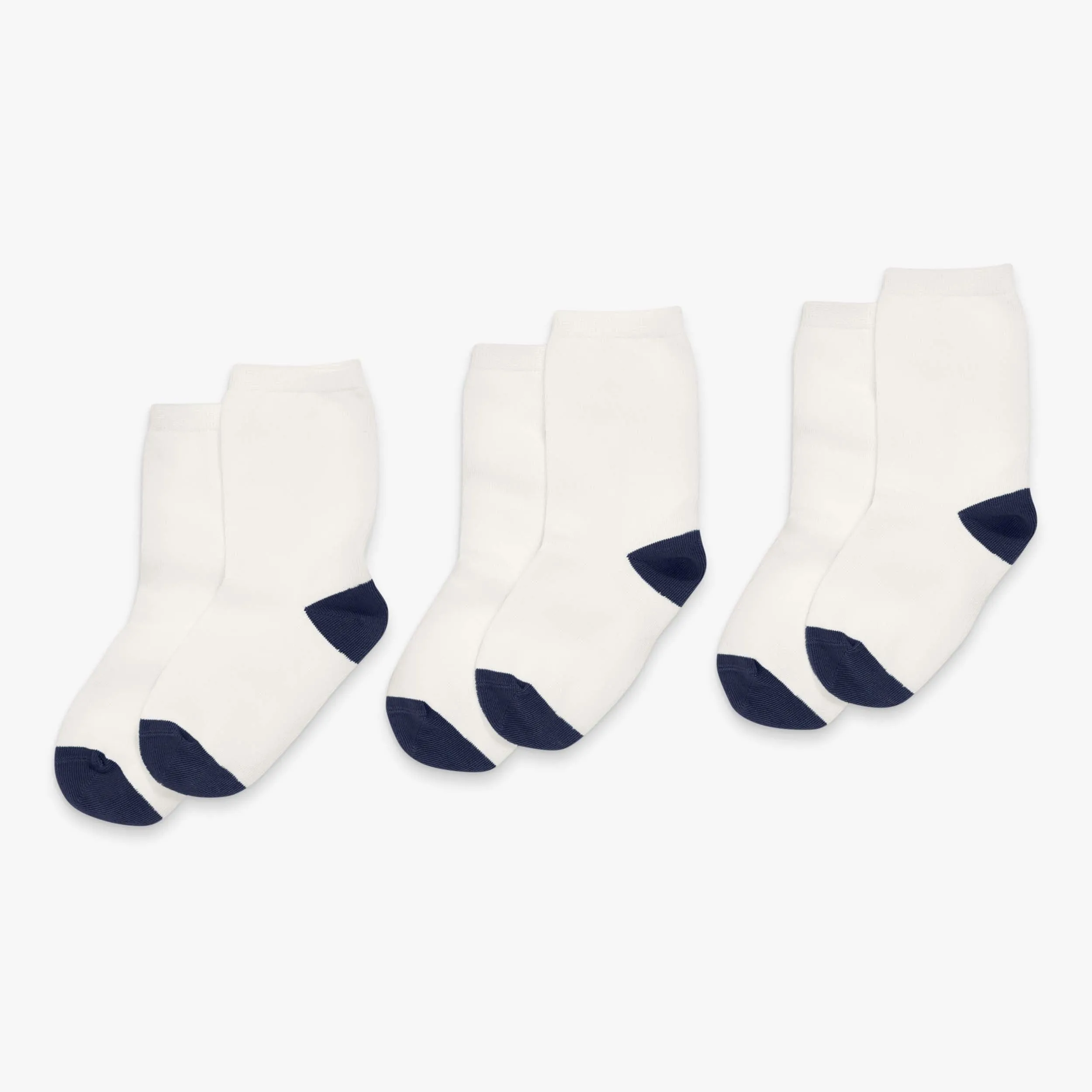 Crew sock 3-pack in solid colors