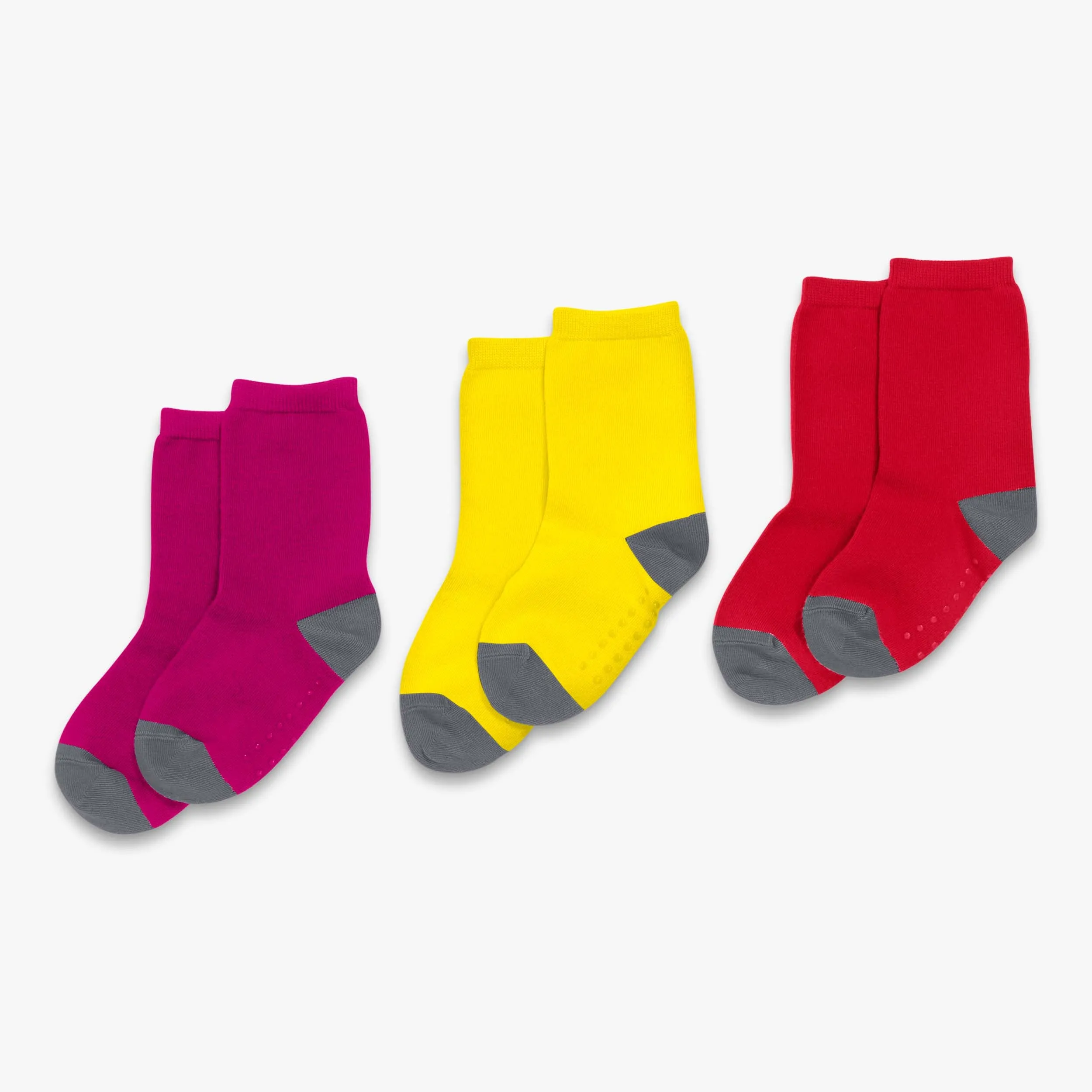 Crew sock 3-pack in solid colors