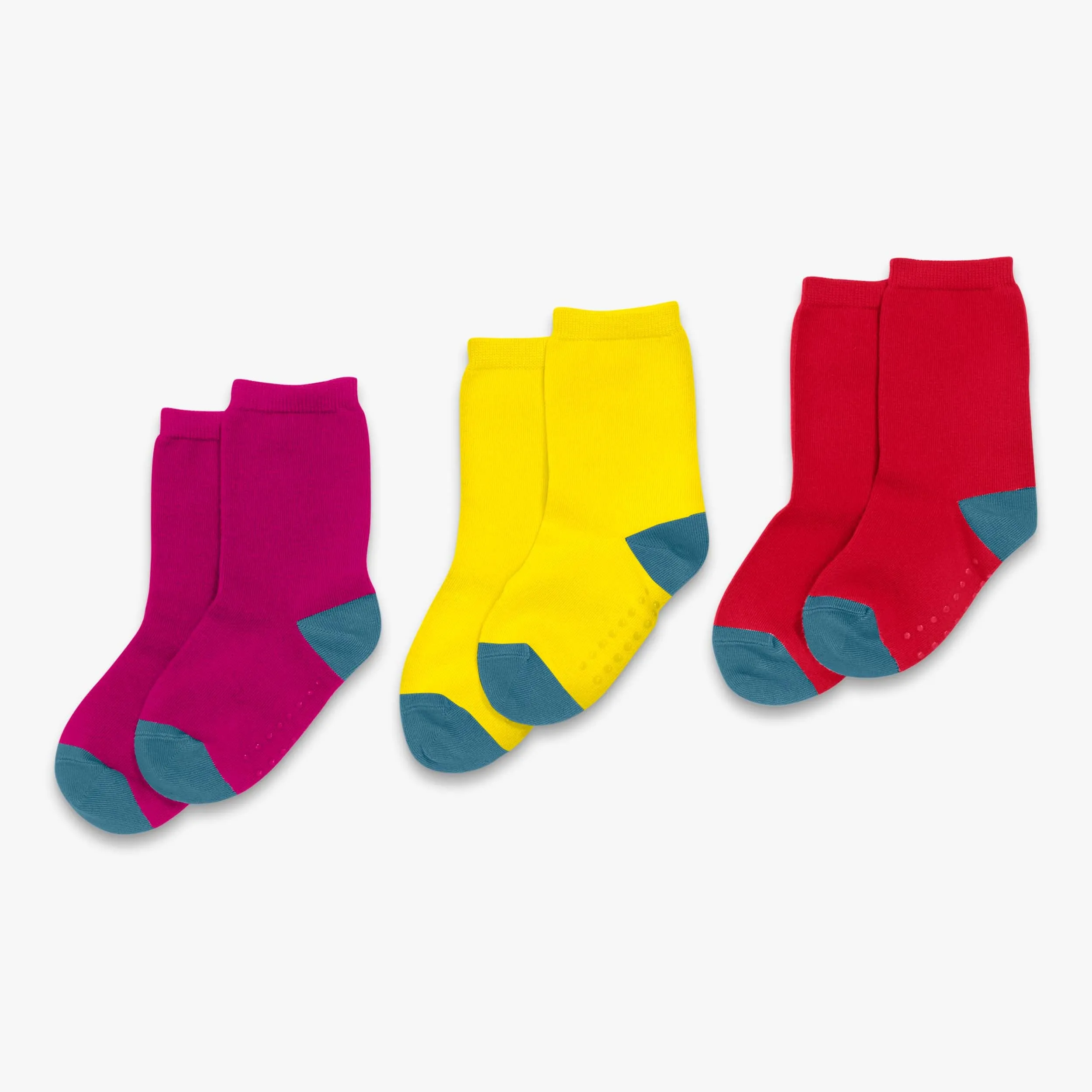 Crew sock 3-pack in solid colors