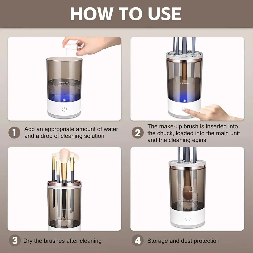 Electric Cosmetic Brush Cleaner