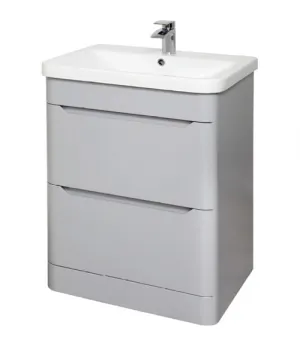 Eve Basin & Floor Standing Unit White Elm 600mm