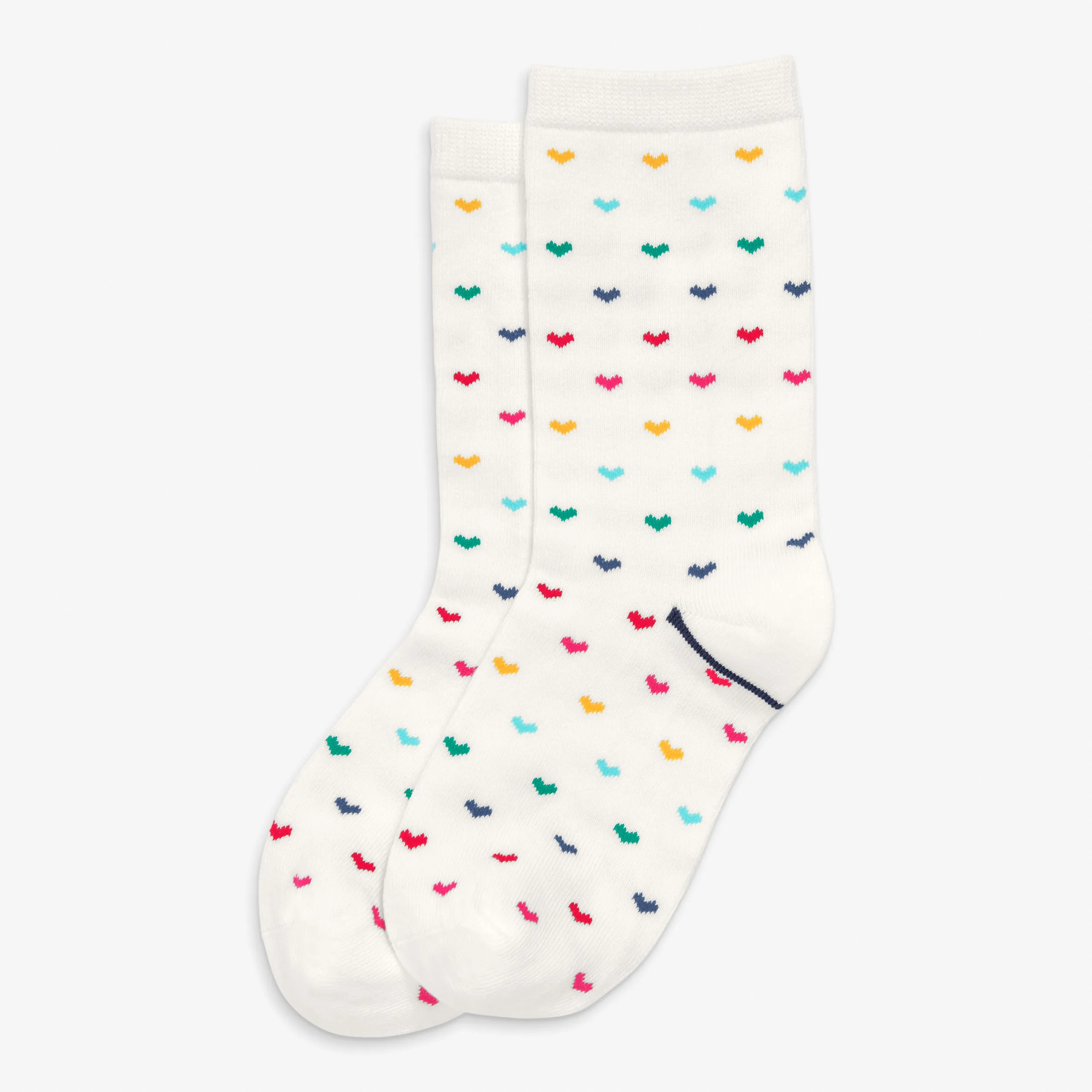 Kids socks in confetti hearts