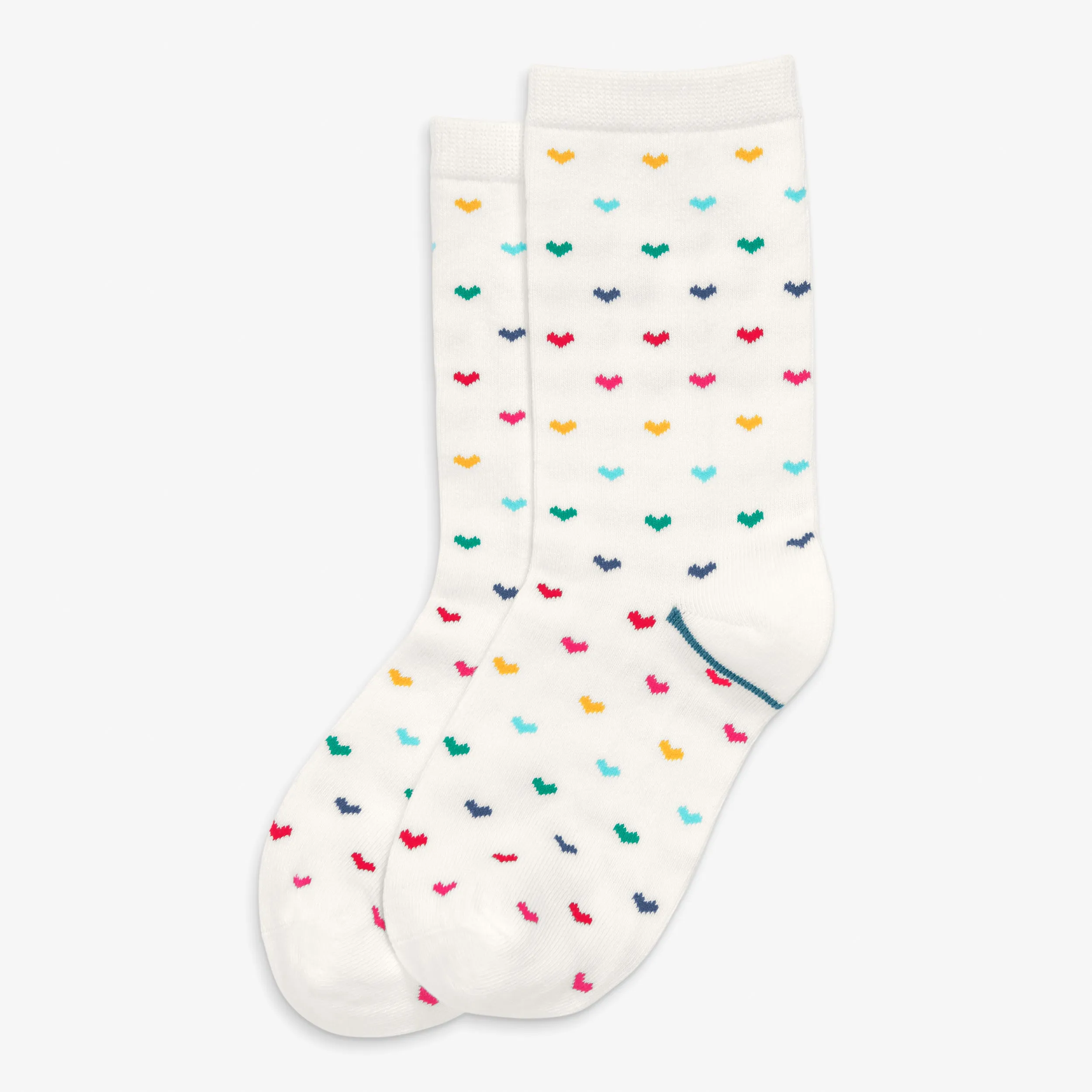 Kids socks in confetti hearts