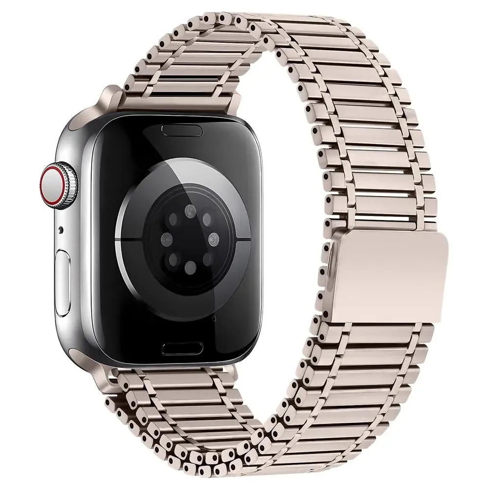 Magnetic Stainless Steel Link Loop Strap For Apple Watch