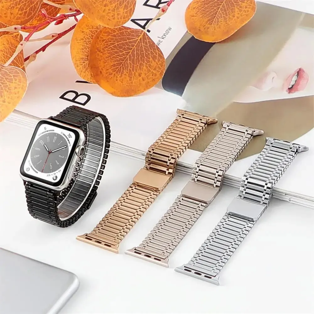 Magnetic Stainless Steel Link Loop Strap For Apple Watch