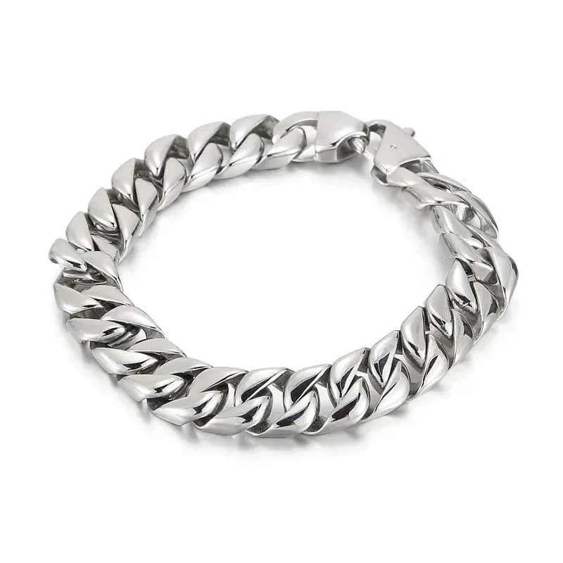 Omero Stainless Steel Chain Bracelet