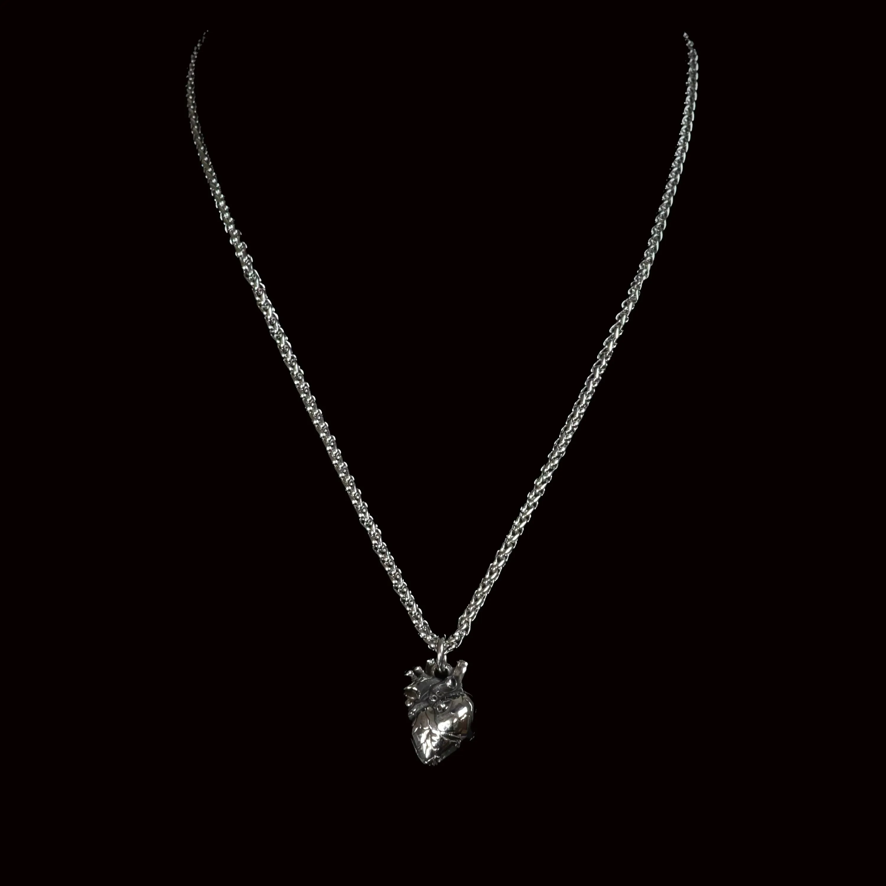 Romeo Spiga Chain with Heart Pendant