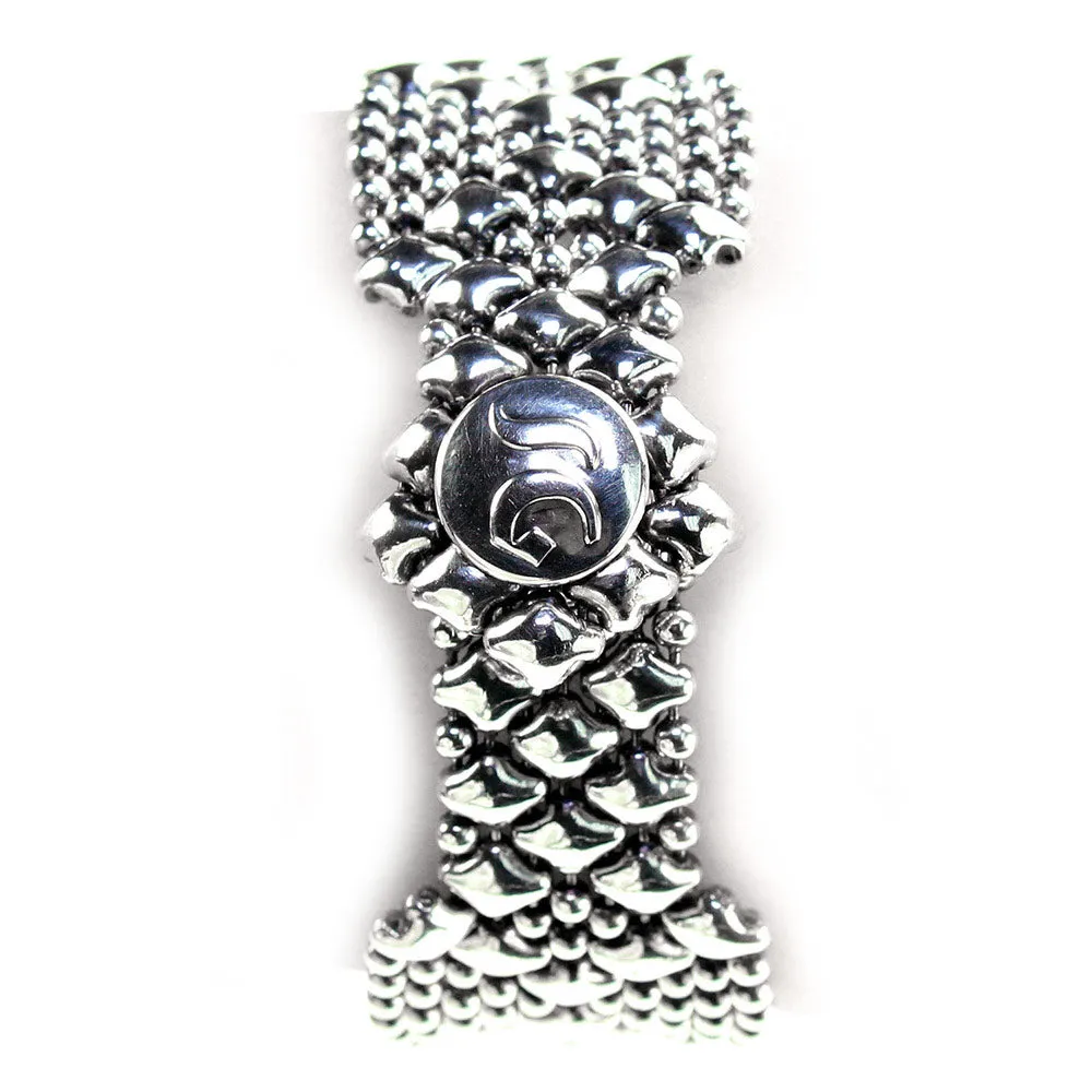 SG Liquid Metal B4-AS Antique Silver Bracelet by Sergio Gutierrez