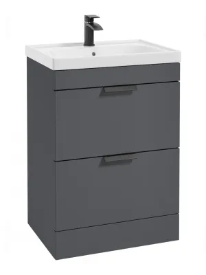 Stockholm Floor Standing Midnight Grey Matt Unit 500mm / 600mm