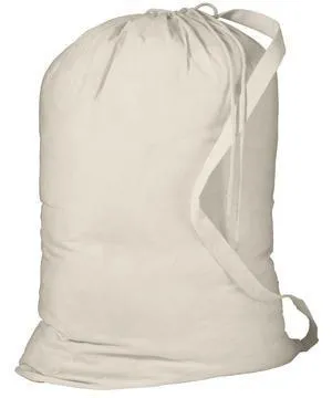 Wholesale Heavy Canvas Laundry Bags W/Shoulder Strap