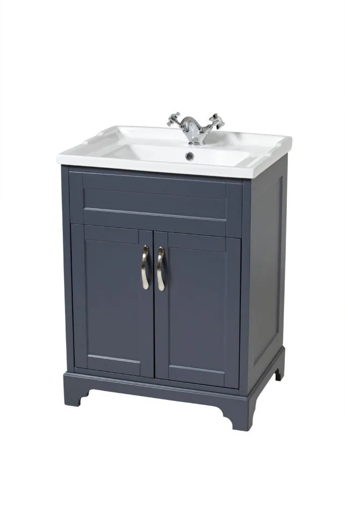 Woodbridge Basin & Floor Standing Unit Slate 600mm / 700mm